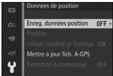 NIKON AW1 - Sélectionnez enreg. données position. - 2