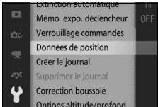 NIKON AW1 - Sélectionnez données de position. - 2