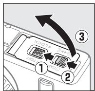 NIKON AW1 - Insérez l'accumulateur et une carte mémoire. - 2