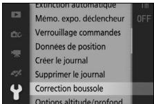 NIKON AW1 - Sélectionnez correction boussole. - 2