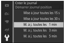 NIKON AW1 - Choisissez la fréquence d'enregistrement des données. - 1