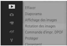 NIKON AW1 - Choix d'un menu - 1