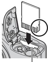 NIKON COOLPIX L31 - Veillez à insérer la carte mémoire dans le bon sens - 2