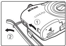 NIKON COOLPIX L31 - Fixation de la dragonne de l'appareil photo - 1