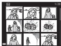 NIKON COOLPIX L31 - Visualisation par planche d'imagettes, affichage du calendrier - 3