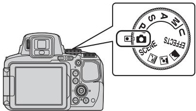 NIKON COOLPIX P900 - Positionnez le sélecteur de mode sur - 1