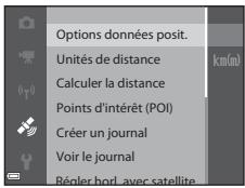 NIKON COOLPIX S9700 - Fonctions pouvant être régles à l'aide de la commande MENU (menu Options données de position) - 1