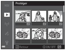NIKON COOLPIX S9700 - Utilisez  pour selectionner ou déselectionner (ou pour indiquer le nombre de copies). - 1