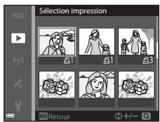 NIKON COOLPIX S9700 - Sélectionnéz les images (jusqu'à 99) et le nombre de copies (jusqu'à 9 par image). - 1