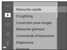 NIKON COOLPIX S9700 - Fonctions pouvant être régliées à l'aide de la commande MENU (Menu Visualisation) - 3
