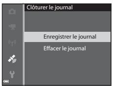 NIKON COOLPIX S9700 - Sélectionné Enregistrer le journal, puis appuyez sur OK. - 1