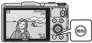 NIKON COOLPIX S9700 - Appuyez sur la commande MENU. - 1