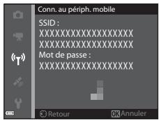 NIKON COOLPIX S9700 - Utilisez les touches  du sélecteur multidirectionnel pour selectionner Conn. au périp. mobile et appuyez sur K . - 2