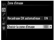 NIKON D610 - Choisir la zone d'image - 1