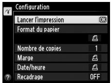 NIKON D610 - Afficher les options d'impression. - 2