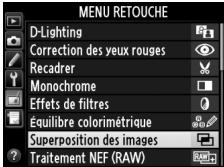 NIKON D610 - Sélectionner Superposition des images. - 2