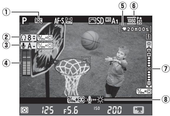 NIKON D610 - Affichage en mode de visée écran : vidéo en visée écran - 1