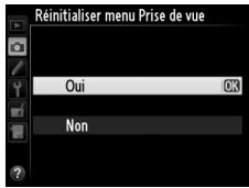 NIKON D610 - Réinitialiser menu Prise de vue - 1