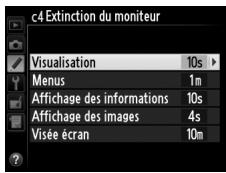 NIKON D610 - c4 : Extinction du moniteur - 2