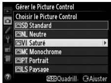NIKON D610 - Sélectionner un Picture Control. - 2