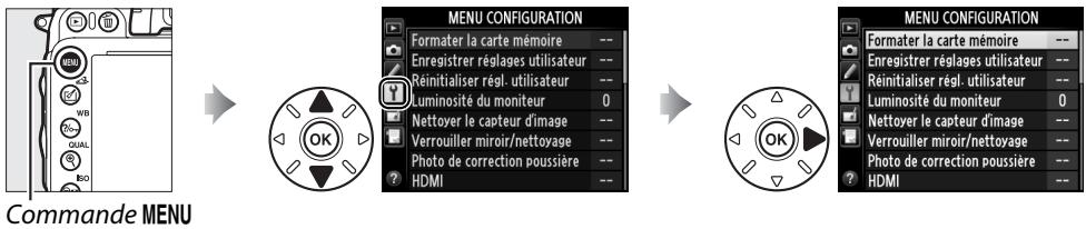 NIKON D610 - Menu Configuration : configuration de l'appareil photo - 1