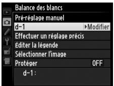 NIKON D610 - Choisir un pré-réglage de la balance des blancs - 1