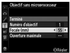 NIKON D610 - Saisir la focale et l'ouverture. - 2