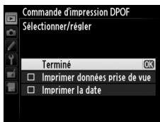 NIKON D610 - Afficher les options d'impression. - 2