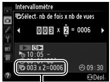 NIKON D610 - Choisir le nombre d'intervalles et le nombre de prises de vues par intervalle. - 2