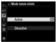 NIKON D610 - e5 : Mode lampe pilote - 1