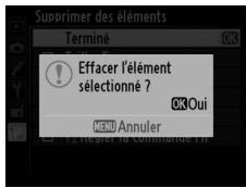 NIKON D610 - Supprimer les éléments sélectionnés. - 2
