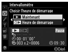 NIKON D610 - Choisir une nouvelle heure de démarrage. - 2