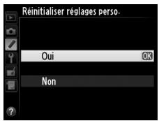 NIKON D610 - Réinitialiser réglages perso. - 1