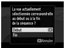 NIKON D610 - Sélectionner Choisir le début/la fin. Mettez en surbrillance Choisir le début/la fin et appuyez ⓄK. - 3