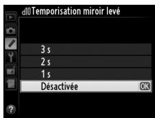 NIKON D610 - d10 : Temporisation miroir levé - 2