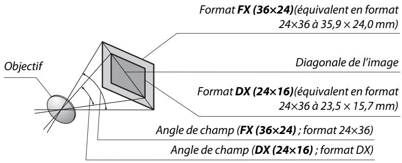 NIKON D610 - Calcul de l'angle de champ - 1