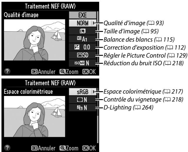 NIKON D610 - Choisir les réglages pour la copie JPEG. - 2