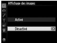 NIKON D610 - Affichez les options. - 2