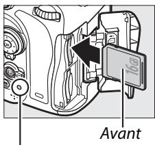 NIKON D610 - Insérer la carte mémoire. - 1