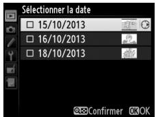 NIKON D610 - Mettre une date en surbrillance. - 2