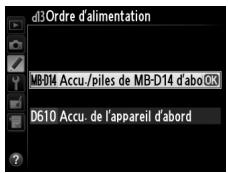 NIKON D610 - d13 : Ordre d'alimentation - 2