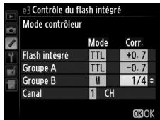 NIKON D610 - Ajuster les paramètres pour le groupe B. - 1