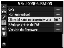 NIKON D610 - Sélectionner Objectif sans microprocesseur. - 2