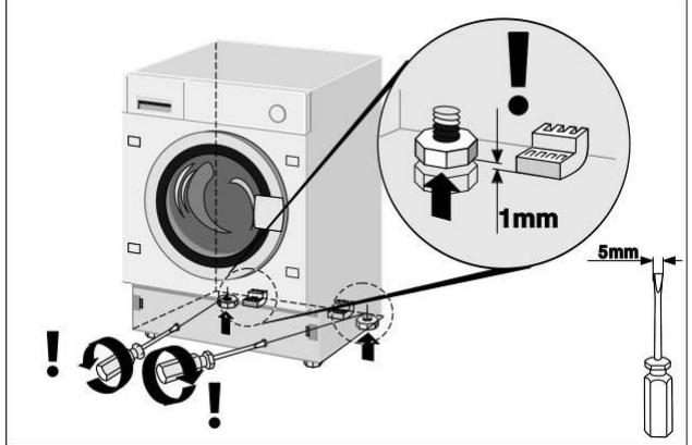 WHIRLPOOL AWZ FS 614 - POSITIONNEMENT ET MISE DE NIVEAU - 2