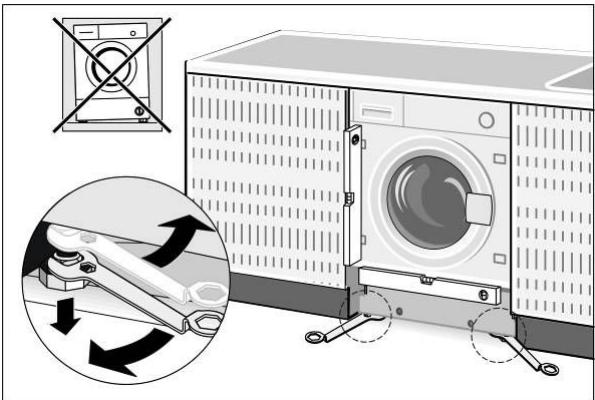 WHIRLPOOL AWZ FS 614 - PLAATSING EN WATERPASSTELLING - 4