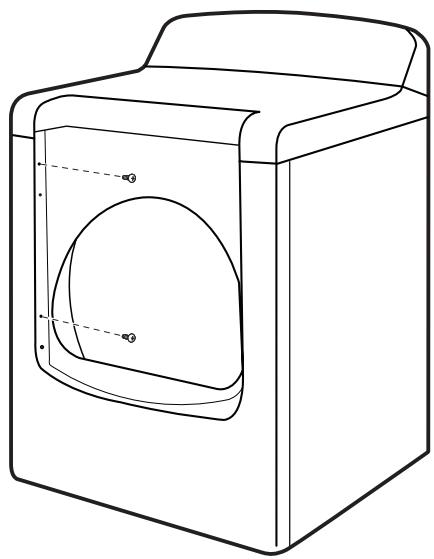 WHIRLPOOL WGD8100BW - INSTALLATION GUIDE - Réinstallation de la porte - 3