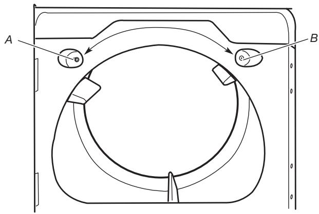 WHIRLPOOL WGD8100BW - INSTALLATION GUIDE - Reverse the strike - 1