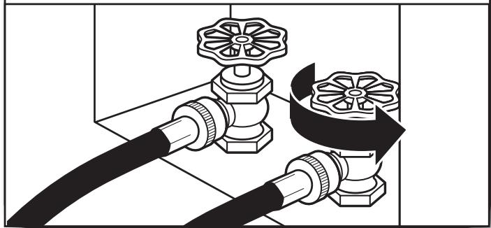 WHIRLPOOL WGD8100BW - INSTALLATION GUIDE - Turn on cold water faucet - 1