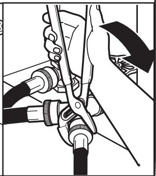 WHIRLPOOL WGD8100BW - INSTALLATION GUIDE - Attach long hose to "Y" connector and tighten couplings - 2