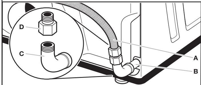 WHIRLPOOL WGD8100BW - INSTALLATION GUIDE - Plan pipe fitting connection - 1